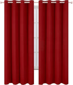 LEMOMO Red Thermal Blackout Curtains/52 x 108 Inch/Set of 2 Panels Room - Image 2