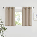 NICETOWN Linen 36 inch Curtains by NICETOWN