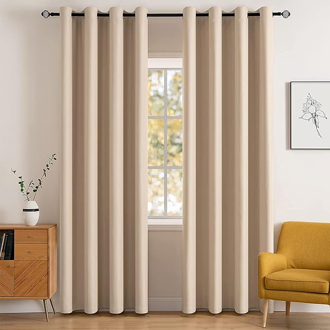 MIULEE Blackout Curtains for Bedroom Living Room Thermal Insulated Room by MIULEE