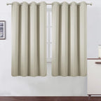 LEMOMO Light Beige Thermal Blackout Curtains/52 x 63 Inch/Set of 2 Panels Room by Lemomo