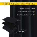 NICETOWN Black Out Curtains for Bedroom 84 inches Long - Image 4