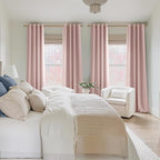 NICETOWN Room Darkening Draperies Curtains Panels, 2 Panels Blush Pink W52 x L84 - Image 8