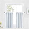RYB HOME Cafe Curtains 30 inch Length, Short Light UV Heat Blocking Energy by RYBHOME