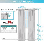 OVZME Black Sheer Curtains 84 Inches Long 2 Panel Sets, Solid Color Lightweight - Image 8