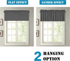 H.VERSAILTEX Blackout Valances for Windows, Short Window Valance Curtains for - Image 6