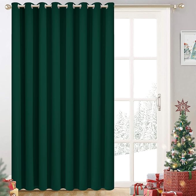 Yakamok Blackout Extra Wide Thermal Insulated Curtains, Total Shade Patio Door by Yakamok