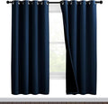 NICETOWN Moroccan Blue Full Shade Curtain Panels, Pair of Thermal Insulated & by NICETOWN