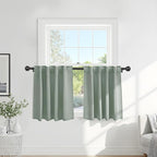 Pony Dance Short Gray Blackout Curtains by PONYDANCE