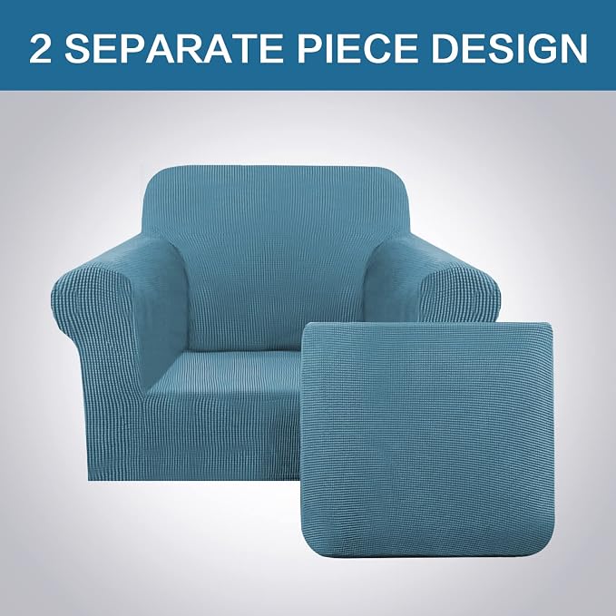 H.VERSAILTEX 2-Pieces Armchair Cover Chair Slipcovers - Image 3