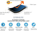 H.VERSAILTEX Blackout Patio Curtains 100 x 108 Inches - Image 4