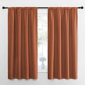 NICETOWN Kitchen Curtains, Burnt Orange, Short Blackout Curtains & Drapes by NICETOWN