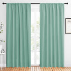 NICETOWN 2 Panels Blackout Curtains, Rod Pocket Thermal Insulated Drapes 84 by NICETOWN