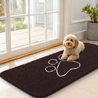 OLANLY Dog Door Mat for Muddy Paws 47x20, Paw Print Design, Absorbs Moisture by OLANLY