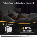 MIULEE Lilac Blackout Curtains for Bedroom Living Room 45 Inches Long 2 Panels - Image 2
