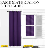 NICETOWN Purple Kitchen Blackout Curtains, Home Decoration Thermal Insulated - Image 6
