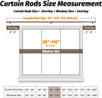 GEEBOBO Bronze Curtain Rods for Windows 66 to 120 Inch, 1 Inch Long Adjustable - Image 5