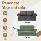 WEERRW Velvet Couch Covers for 2 Cushion Couch Sofa - Image 5