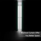 LEMOMO Dark Green Blackout Curtains 66 x 63 Inch Length/Set of 2 Curtain - Image 3