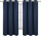 LEMOMO Navy Blue Blackout Curtains 42 x 63 Inch Length/Set of 2 Curtain - Image 2