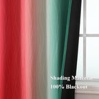 Estelar Textiler Red and Green Christmas Blackout Curtains - Image 5