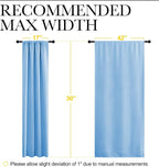 NICETOWN 2 Panels Blackout Curtains, Rod Pocket Thermal Insulated Drapes - Image 6