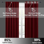 RYB HOME Extra Wide Blackout Curtains - Image 5