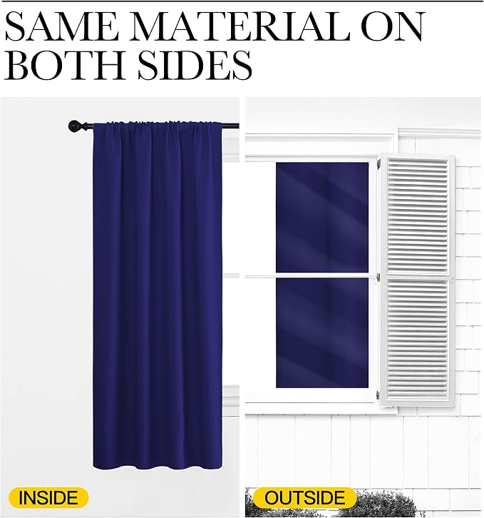 NICETOWN Living Room Curtains, 1 Pair, 70 x 84-inch, Home Decorations Thermal - Image 5