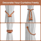 KLOGTSIND Magnetic Curtain Tiebacks, Curtain Tie Backs - Image 4