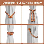 KLOGTSIND Magnetic Curtain Tiebacks, Curtain Tie Backs - Image 4