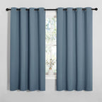 NICETOWN Smoky Blue Blackout Curtains 68 inches Length by NICETOWN