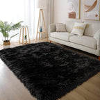 Latepis Black Carpet 4x6 Area Rug by Latepis
