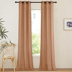 NICETOWN Linen Curtains 96 inches Long by NICETOWN