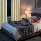 RYB HOME Bedroom Blackout Curtains 63 inches Long, 100% Blackout Thermal - Image 5