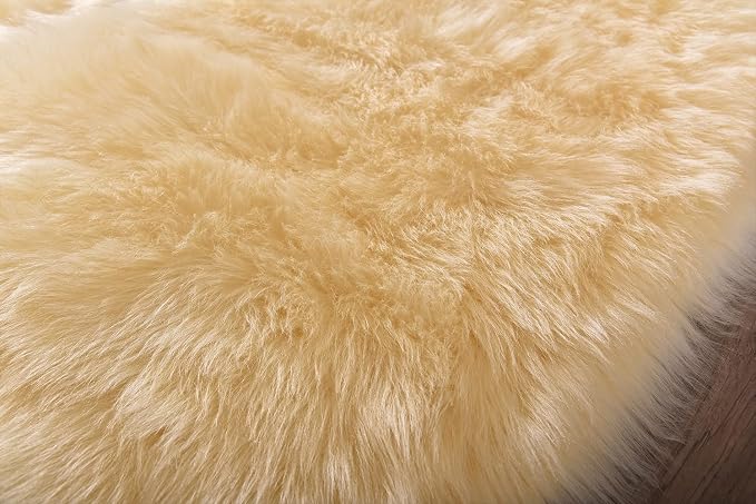 Latepis Yellow Rugs for Living Room Faux Sheepskin 5x6.7 Fuzzy Rugs Washable - Image 7