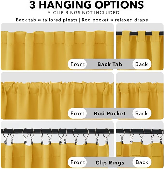 Deconovo Short Blackout Curtains - Image 2