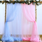 Pink and Blue Tulle Backdrop Curtains - Image 2