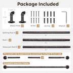 Zeerobee Curtain Rods for Windows 32 to 48, 1 Inch Industrial Wrap Around - Image 7