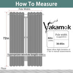 Yakamok Blackout Curtains Room Darkening Thermal Insulated Window Panels - Image 7
