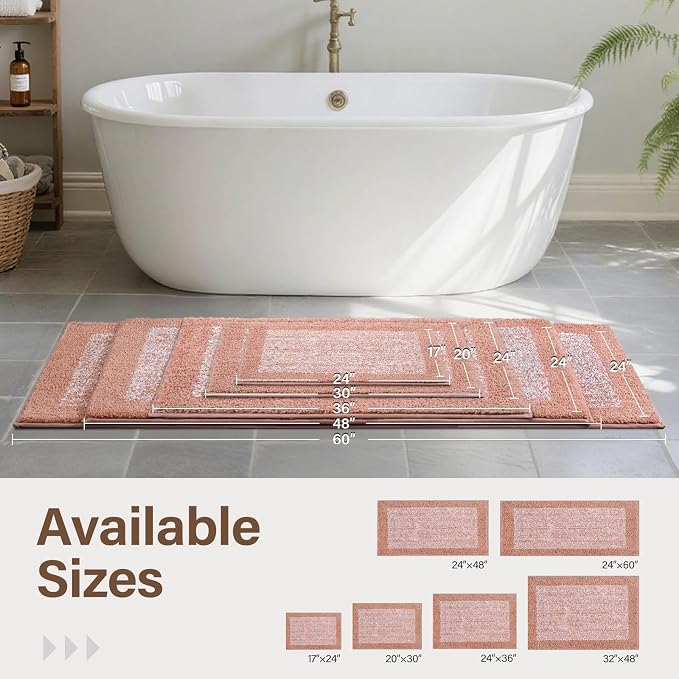 48x32 Large Bathroom Rugs Washable Non Slip, Soft Absorbent Quick Dry Mats - Image 6