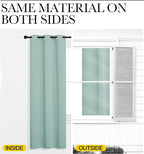 NICETOWN Aqua Blue Room Darkening Curtains - Image 6