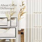 Nanspring Extra Long 108 Inch Curtains Linen - Image 3