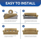 KEKUOU Stretch Oversized Sofa Slipcover 1 Piece Couch Sofa Cover Furniture - Image 5