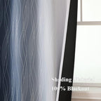Estelar Textiler Full Room Darkening Greyish White and Navy Blue Blackout - Image 5