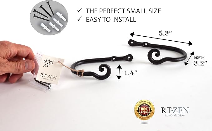 RTZEN Decorative Metal Curtain Tiebacks - Image 5