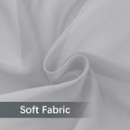 youleyar Solid Sheer Rod Pocket Curtain Voile Draperies 2 Panels White Beige - Image 6