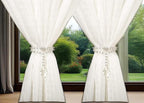 SUQ I OME 1 Pair of Luxury Crystal Beaded Magnetic Curtain Tieback and Holdback - Image 7