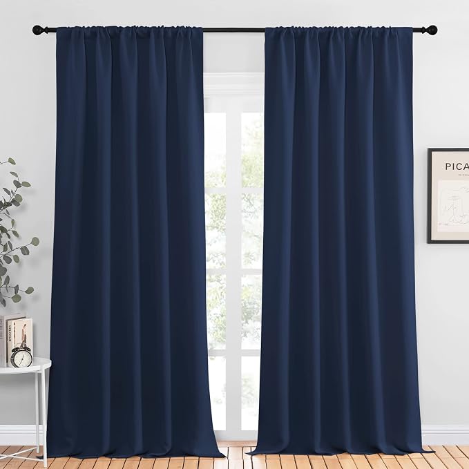NICETOWN Navy Curtains Blackout Draperies by NICETOWN