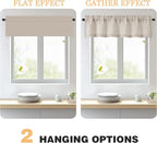 OWENIE Linen Valances for Windows 1 Pcs 20 Inch Length, Light Filtering - Image 5