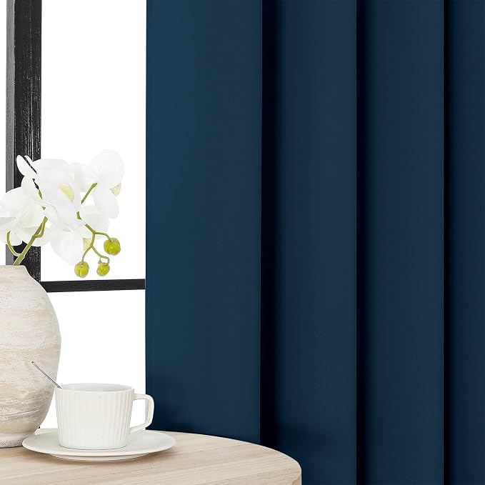 Joydeco Blackout Curtains 63 Inch Length 2 Panels Set, Thermal Insulated Long - Image 2