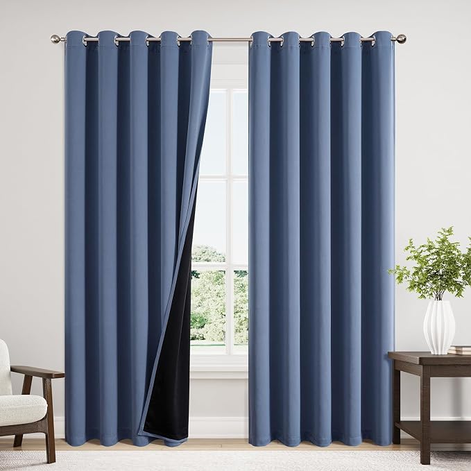 ChrisDowa 100% Blackout Curtains 84 inch Long by ChrisDowa